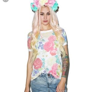 NWT wildfox flower 🌸 🌺 garden tee size S